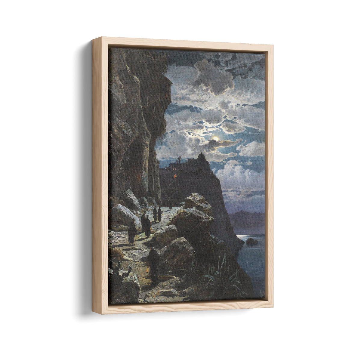 Monks Walk to the Mountain Monastery of Athos | Hermann Corrodi | 1905