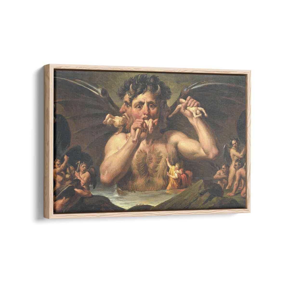 Lucifer in the Giudecca | Filippo Bigioli | 1860