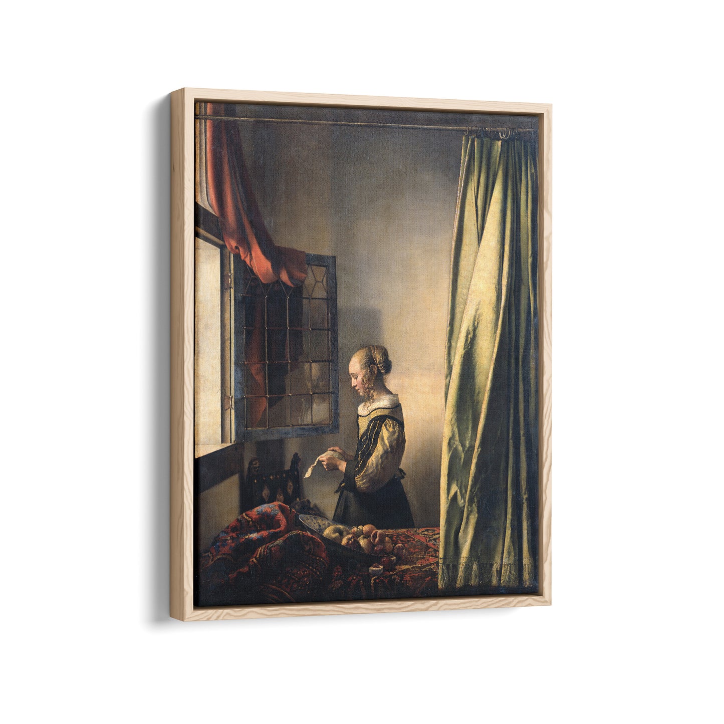 Girl Reading a Letter at an Open Window (Before Restoration) | Johannes Vermeer | 1657