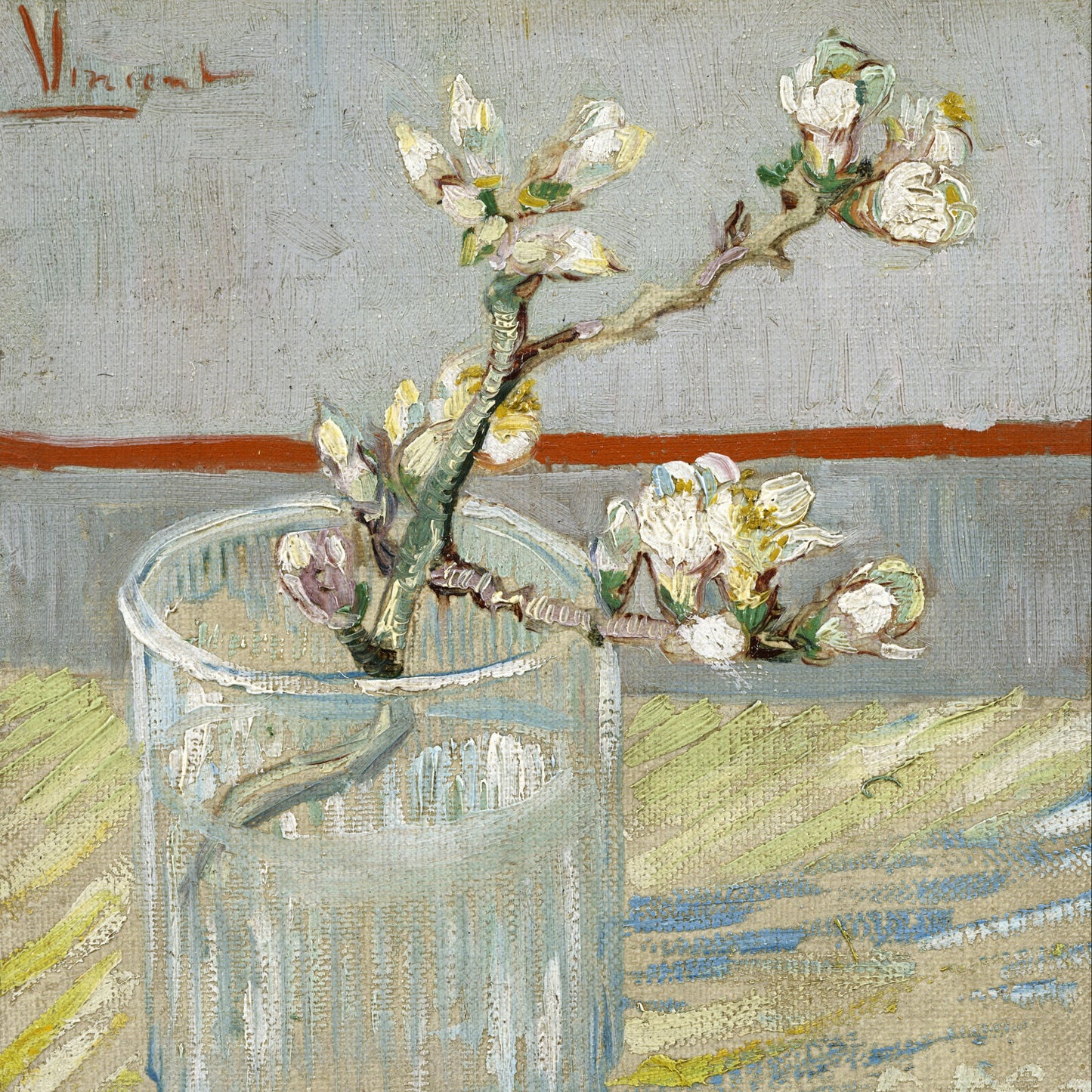 Spring of Flowering Almond In A Glass | Vincent van Gogh | 1890