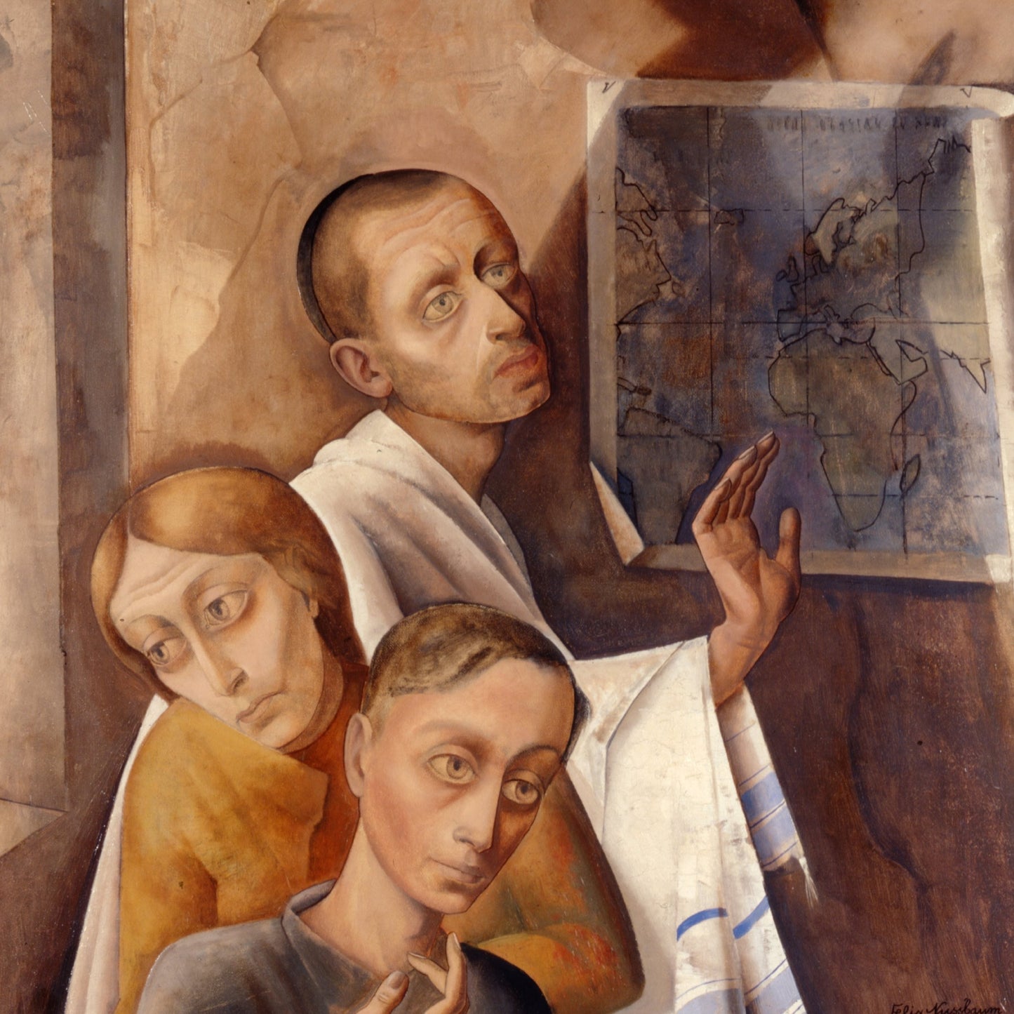 Self Portrait in Hiding Place | Felix Nussbaum | 1944