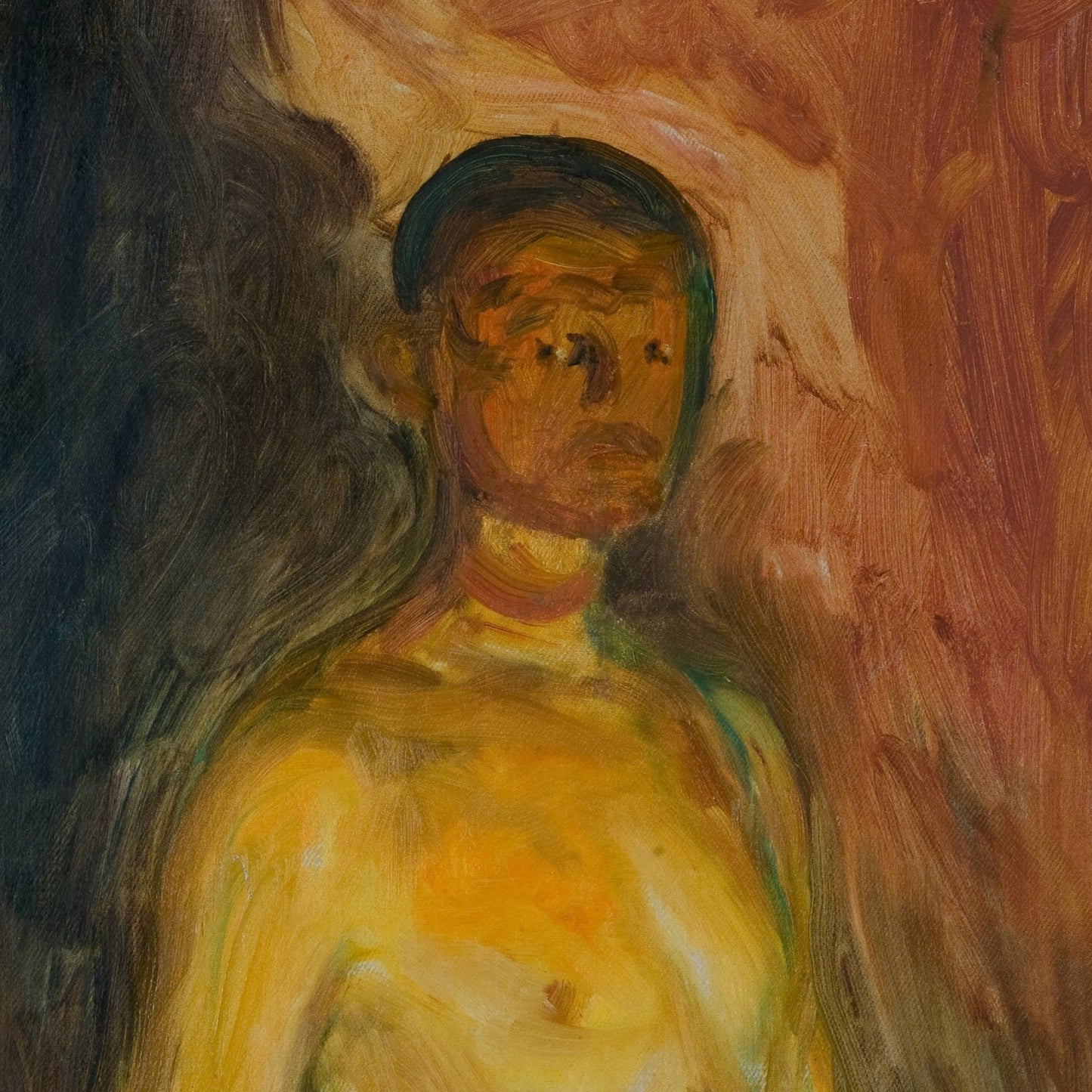 Self-Portrait in Hell | Edvard Munch | 1903