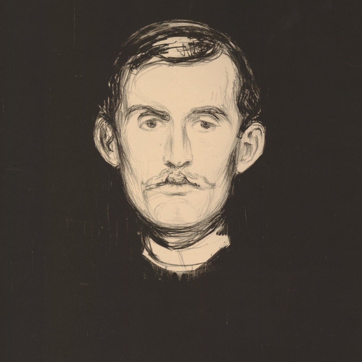 Self-Portrait with Skeleton Arm | Edvard Munch | 1895