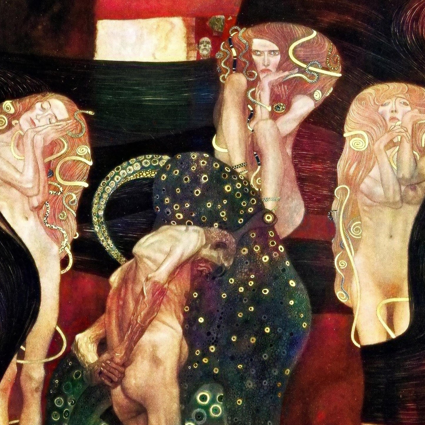 Jurisprudence (Colorized) | Gustav Klimt | 1903