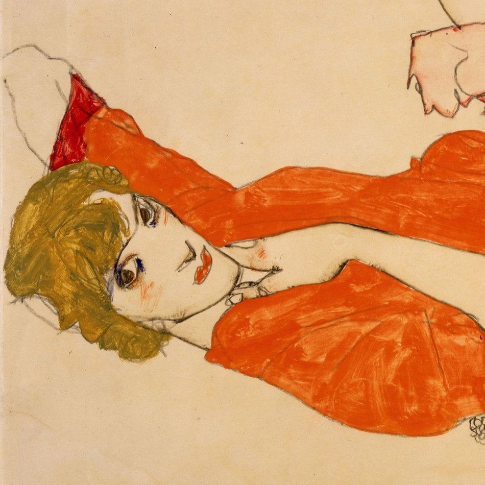 Wally with a Red Blouse | Egon Schiele | 1913