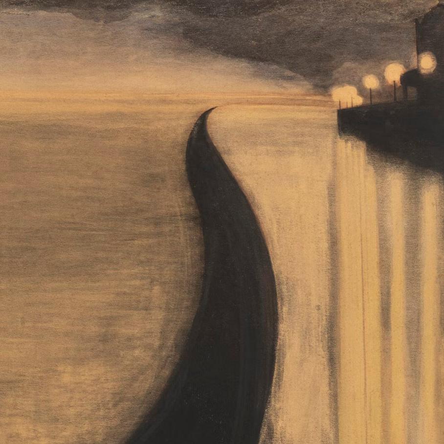 Ostend Dike and Lights | Léon Spilliaert | 1909