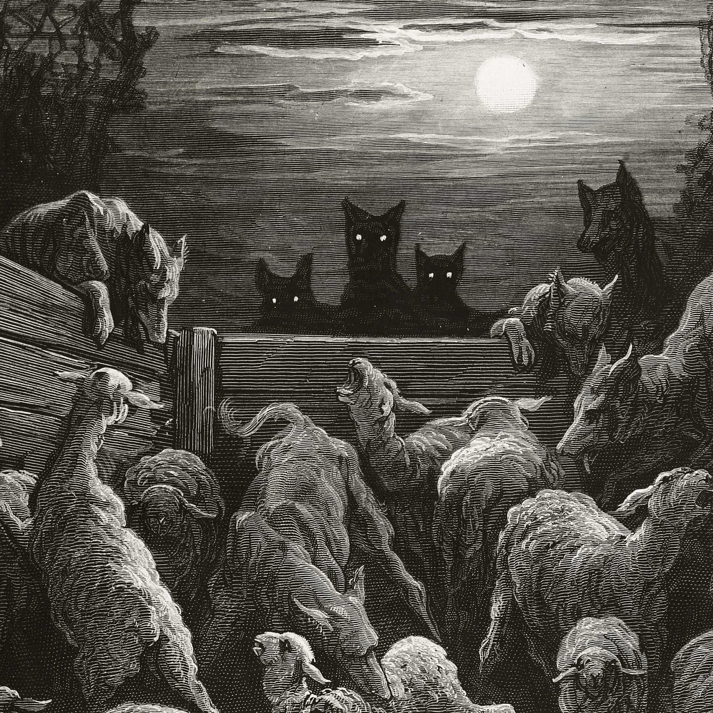 The Wolves and The Sheep | Gustave Doré | 1867