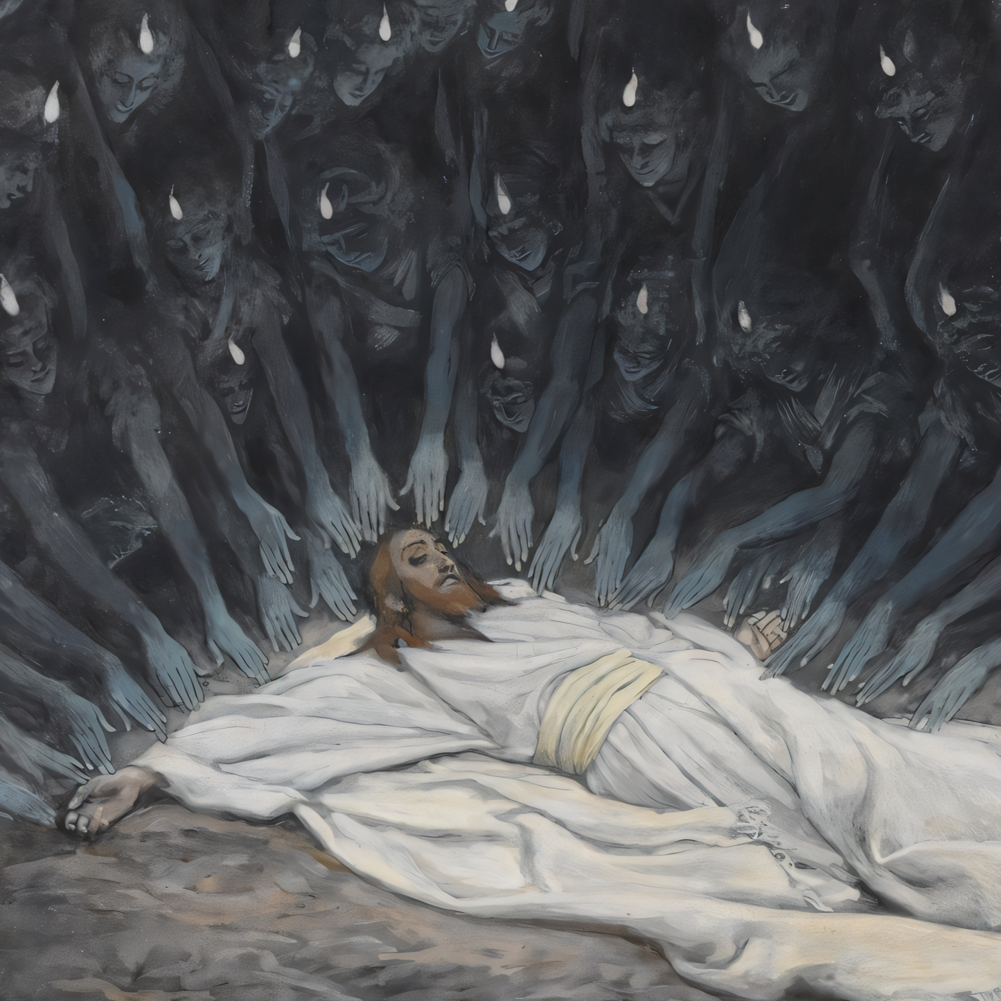 Jesus Ministered to by Angels | James Tissot | 1894