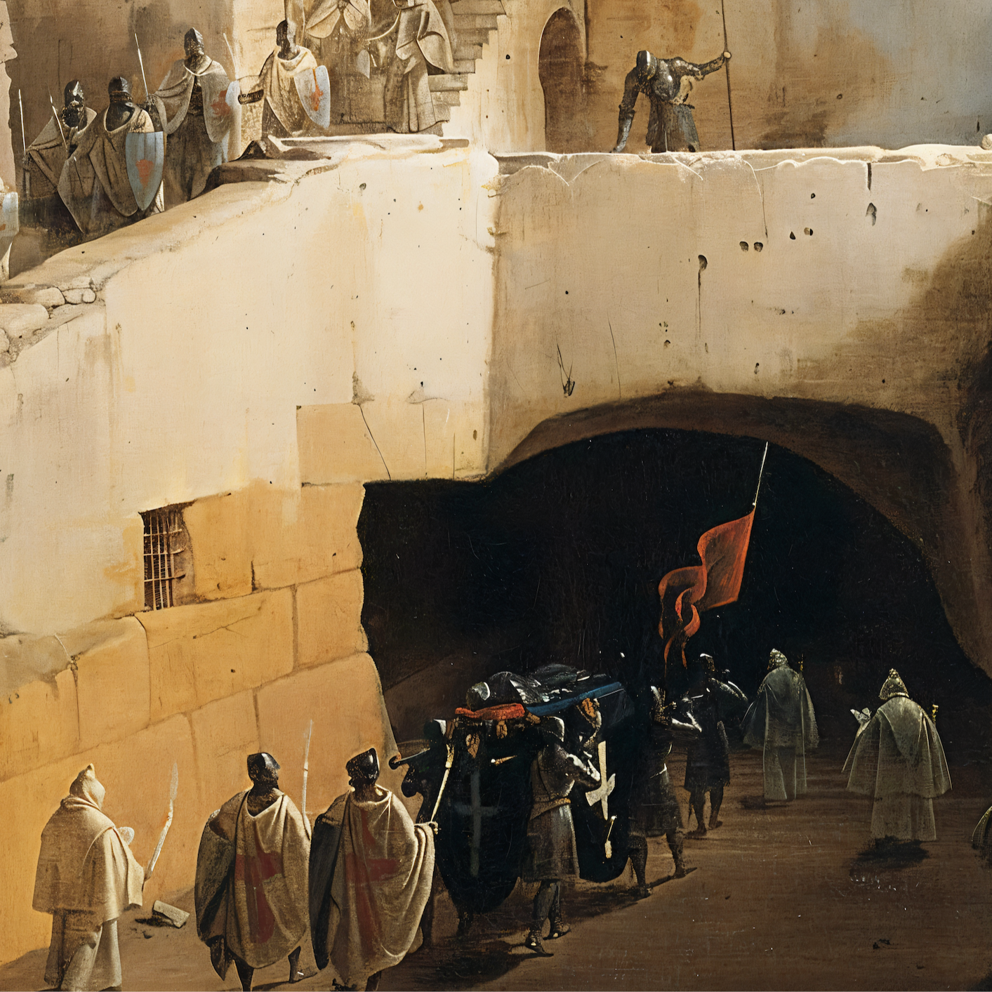 Funeral of a Crusader | Franz Ludwig Catel | 19th Century