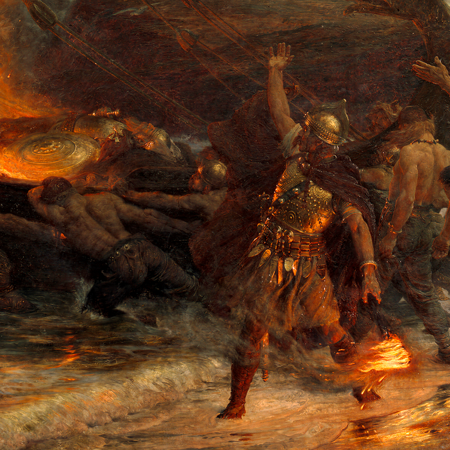 The Funeral of a Viking | Sir Frank Dicksee | 1893