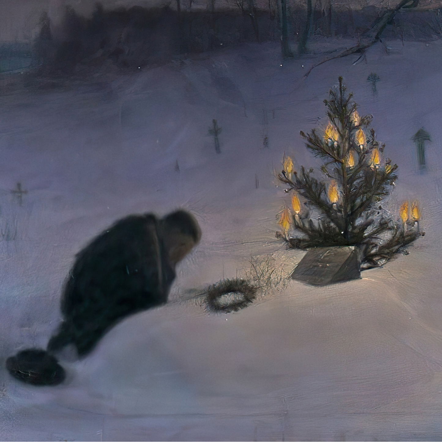 Christmas Eve at the Grave | Otto Hesselbom | 1896